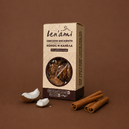 Кокос и канела. Без добавена захар 230g